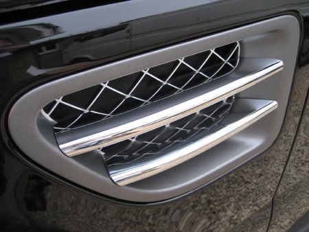 Side Vent Blade Covers CHROME - Click Image to Close